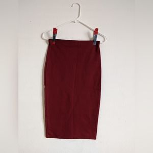 Zara maroon pencil skirt